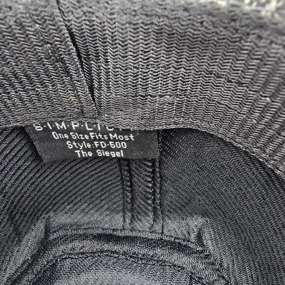 Mens Hat By Simplicity, Grey, New, One Size Fits Most Men Or Women Fedora - Picture 5 of 6